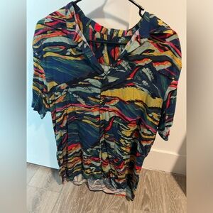 Mens Short Sleeve Button Up